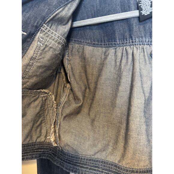 Vintage Y2K Calvin Klein Jeans Shrunken Cropped Denim Jacket Medium - Picture 10 of 11